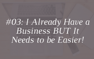 I Already Have A Business BUT It Needs To Be Easier! [Episode 03]